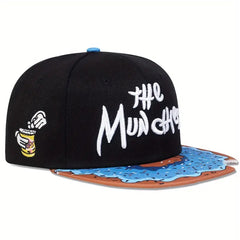 Donut Brim Cartoon Baseball Cap Embroidered Snapback Hat for Women