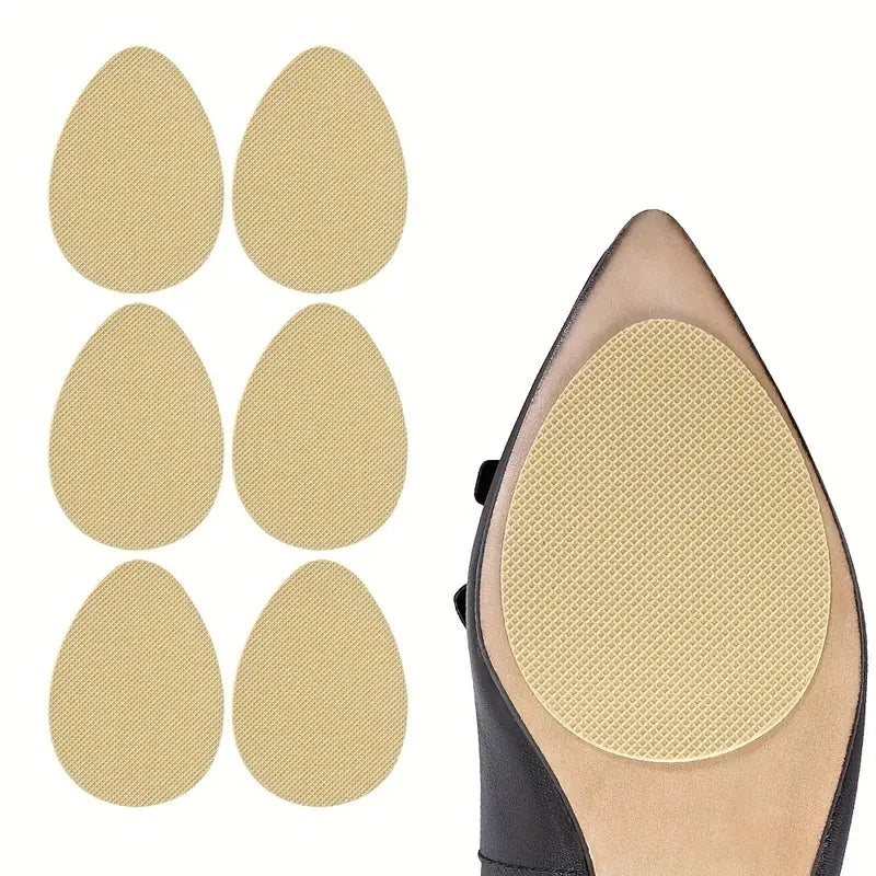 3 Pairs Anti Slip Shoe Sole Protectors Adhesive Front Foot