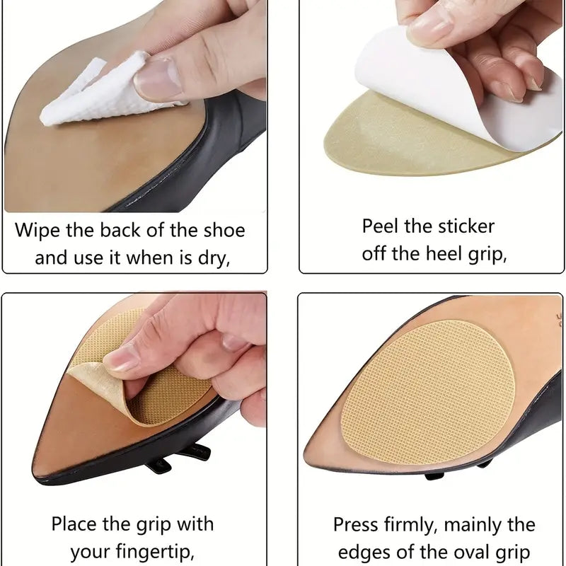 3 Pairs Anti Slip Shoe Sole Protectors Adhesive Front Foot
