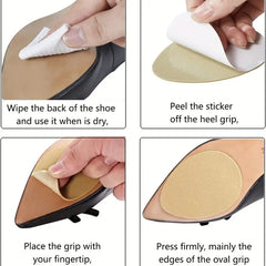3 Pairs Anti Slip Shoe Sole Protectors Adhesive Front Foot
