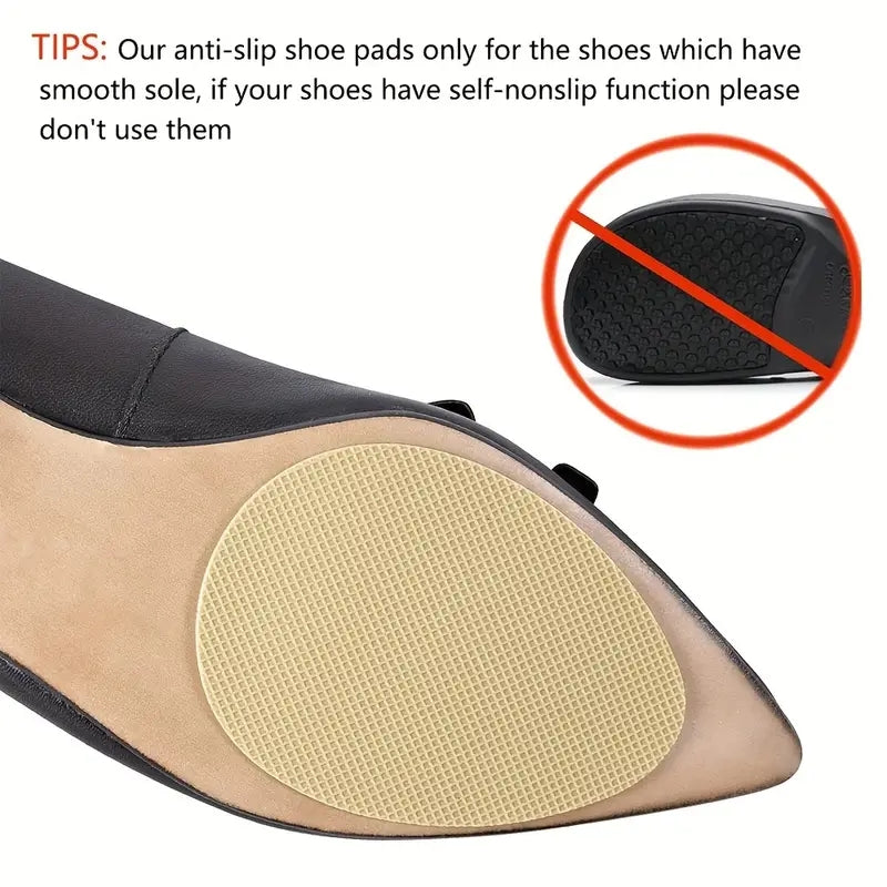 3 Pairs Anti Slip Shoe Sole Protectors Adhesive Front Foot