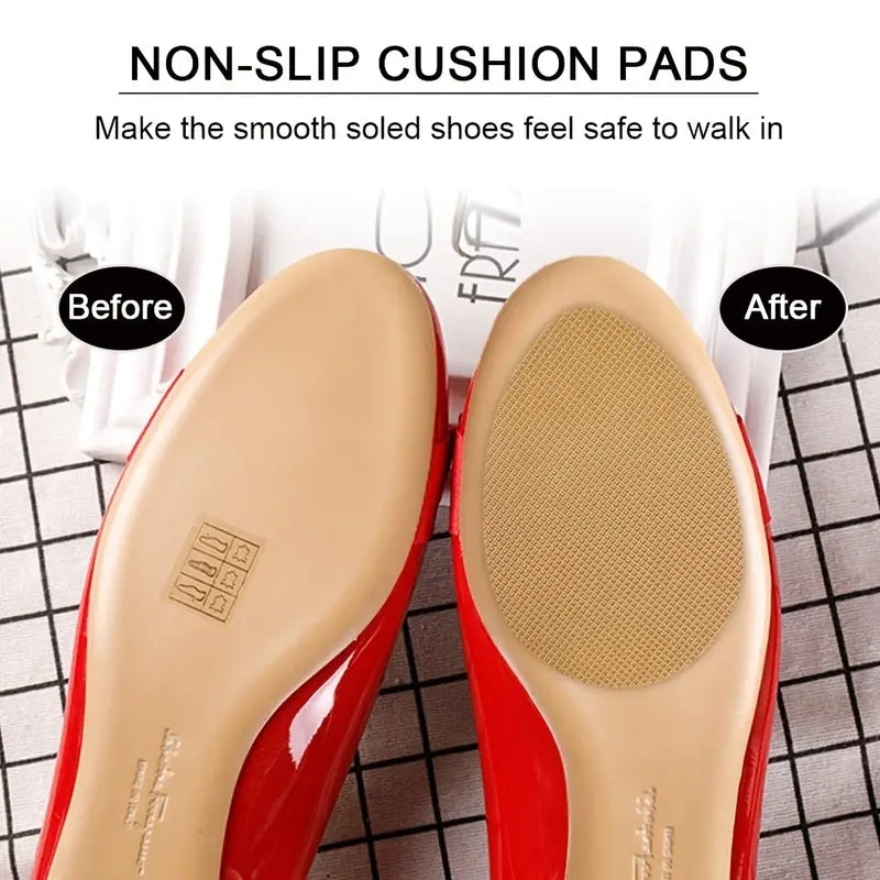 3 Pairs Anti Slip Shoe Sole Protectors Adhesive Front Foot