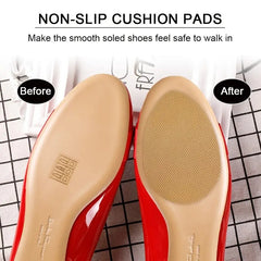 3 Pairs Anti Slip Shoe Sole Protectors Adhesive Front Foot