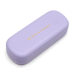 Men's Vintage PU Leather Glasses Case Hard Eyeglasses Protector