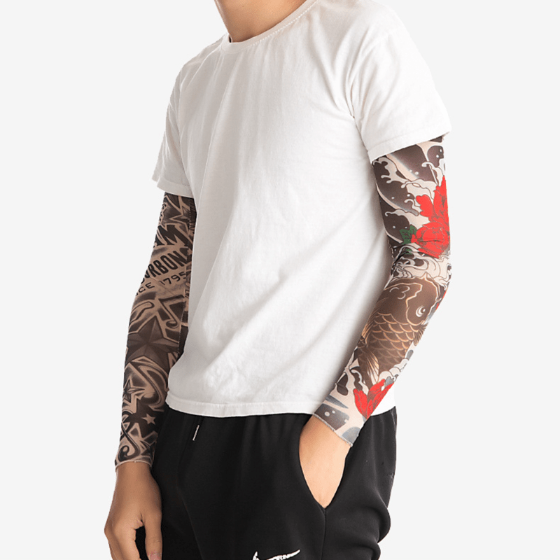 UV Protection Tattoo Arm Sleeves for Men and Women