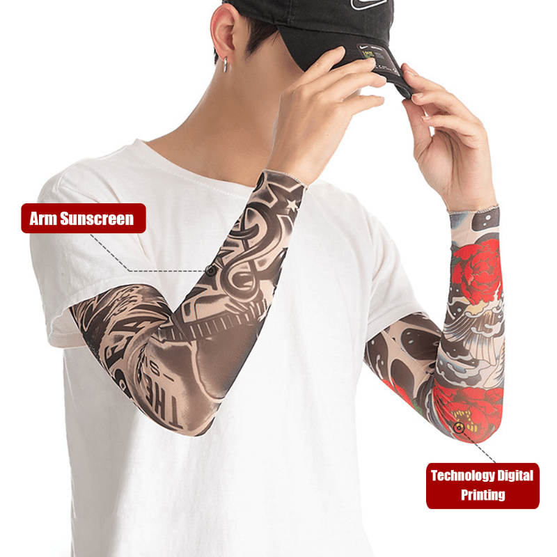 UV Protection Tattoo Arm Sleeves for Men and Women