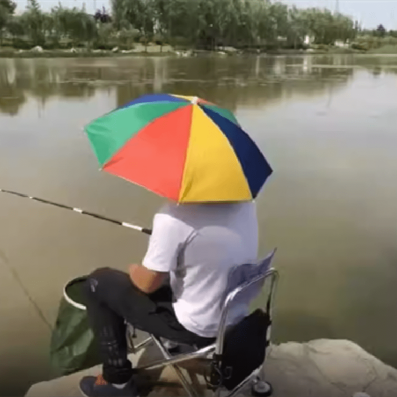 Adjustable Camo Umbrella Hat for Sun Protection