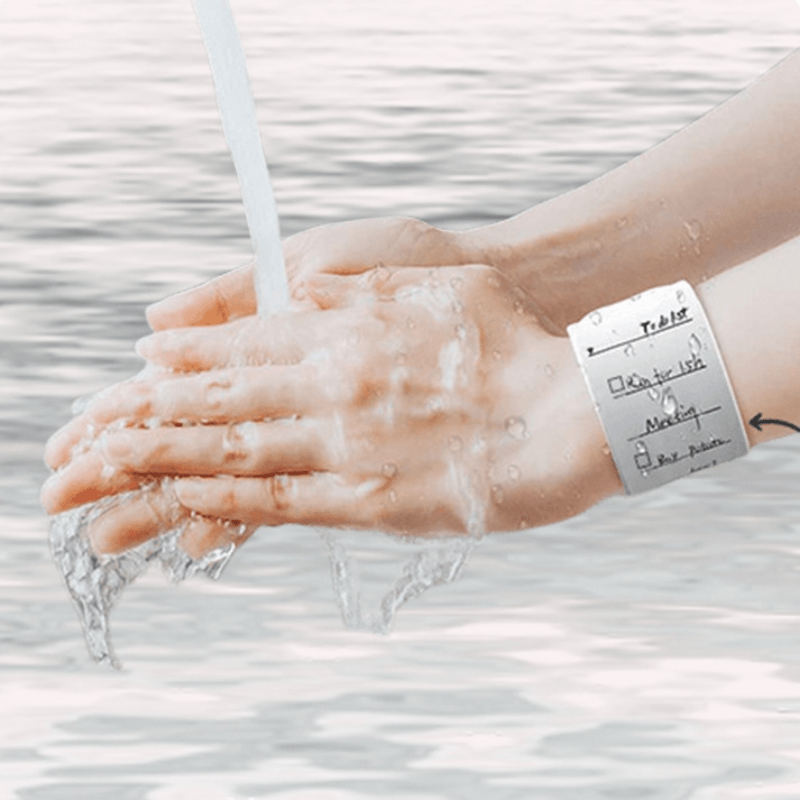 Silicone Memo Wrist Band - Wearable & Waterproof To Do List