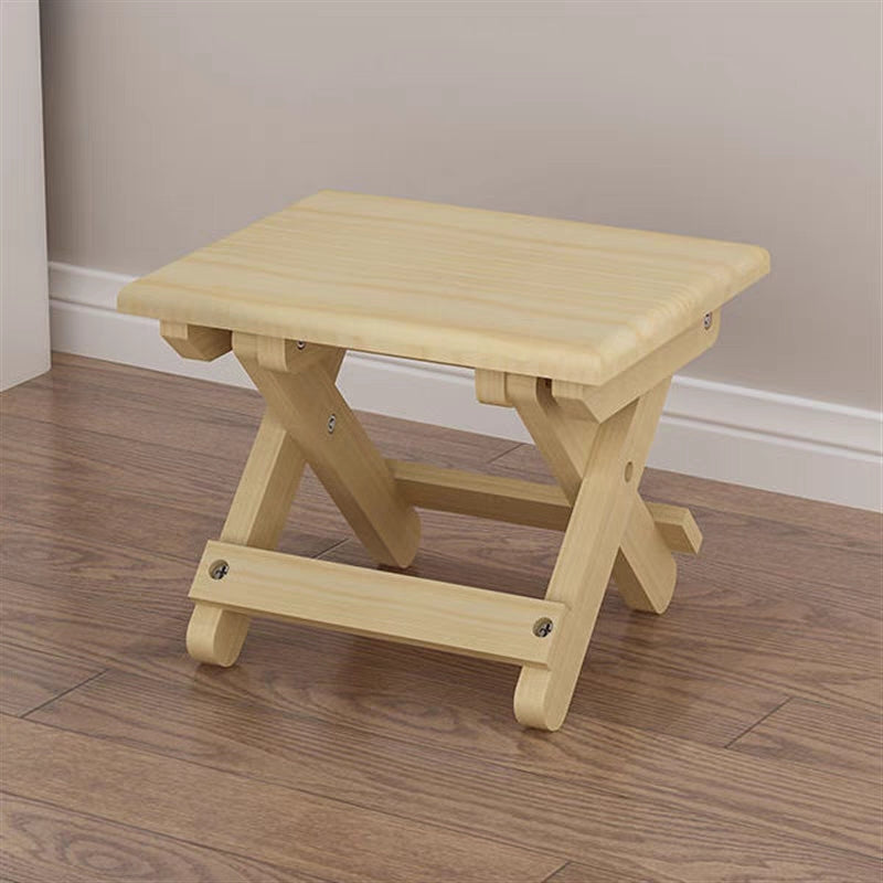 1pc Folding Wood Stool Portable Durable for Outdoor Fishing Camping