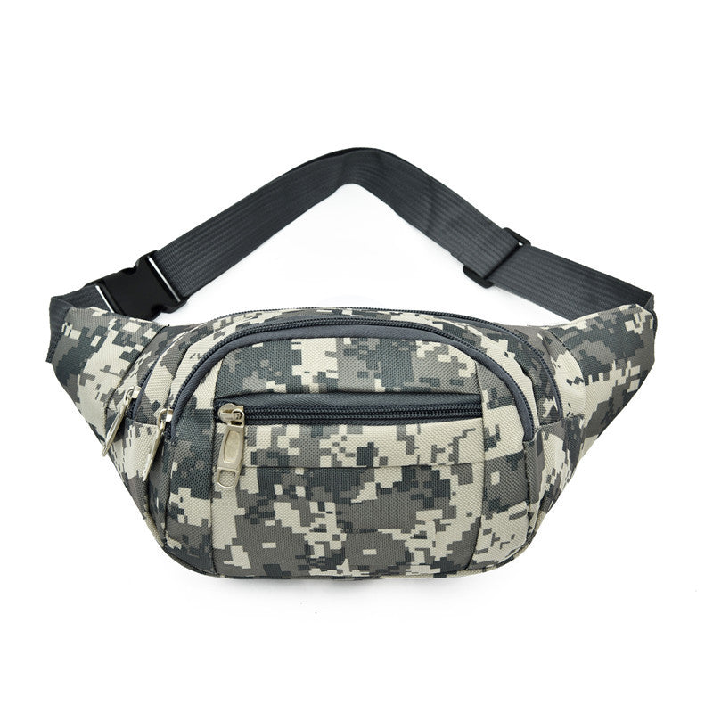 Men's Camo Waist Bag Oxford Cloth Tactical Chest Bag Fanny Pack