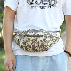 Men's Camo Waist Bag Oxford Cloth Tactical Chest Bag Fanny Pack