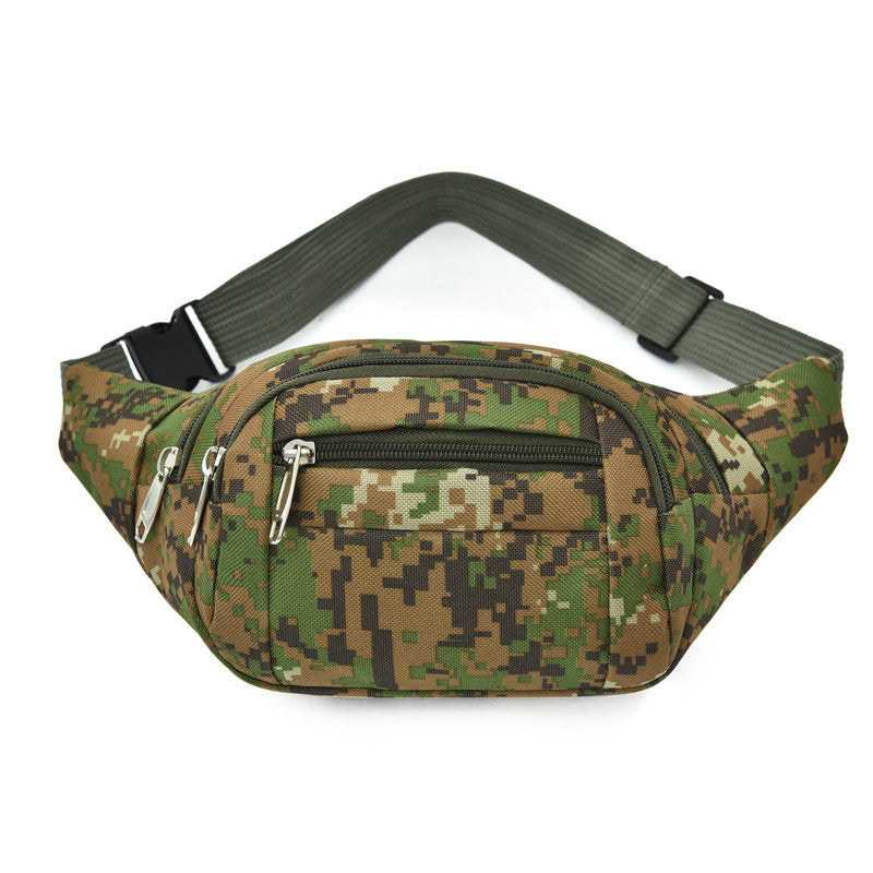 Men's Camo Waist Bag Oxford Cloth Tactical Chest Bag Fanny Pack