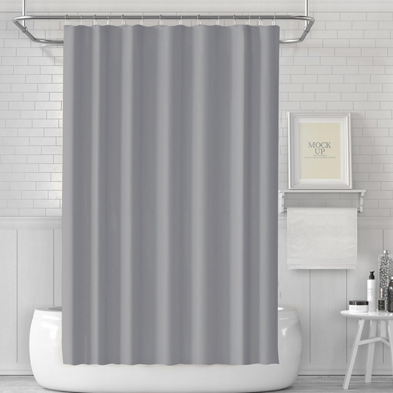 Solid Peva Shower Curtain Waterproof Thickened Bath Hotel Shower Curtain