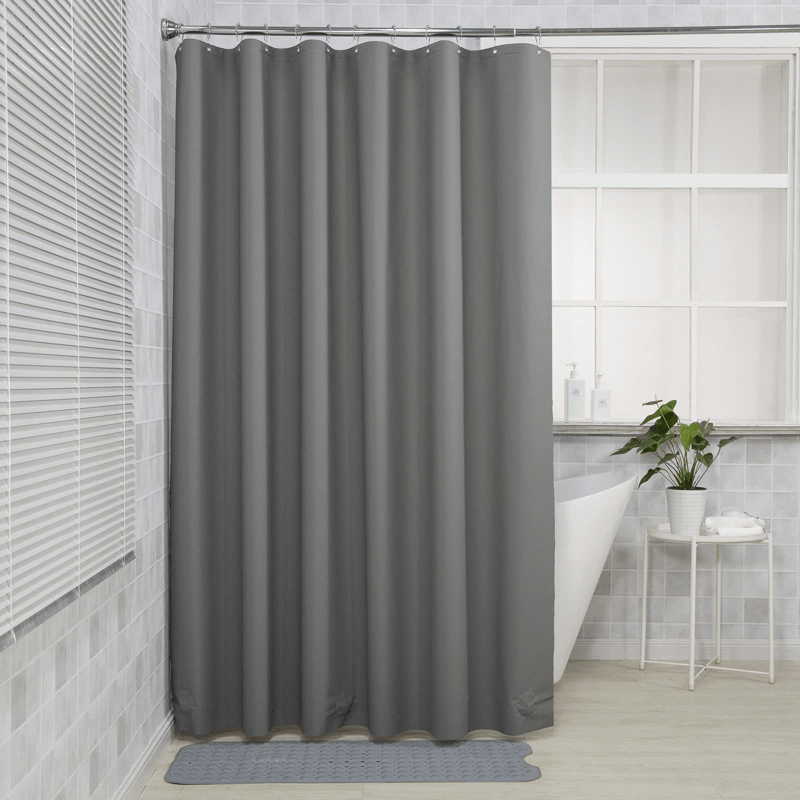 Solid Peva Shower Curtain Waterproof Thickened Bath Hotel Shower Curtain