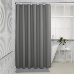 Solid Peva Shower Curtain Waterproof Thickened Bath Hotel Shower Curtain
