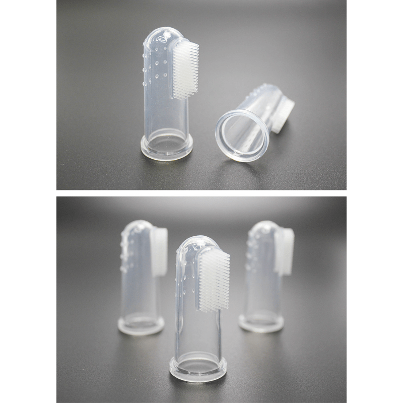 5pc Dog Toothbrushes Soft Pet Finger Toothbrush Bad Breath Tartar Teeth