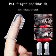 5pc Dog Toothbrushes Soft Pet Finger Toothbrush Bad Breath Tartar Teeth