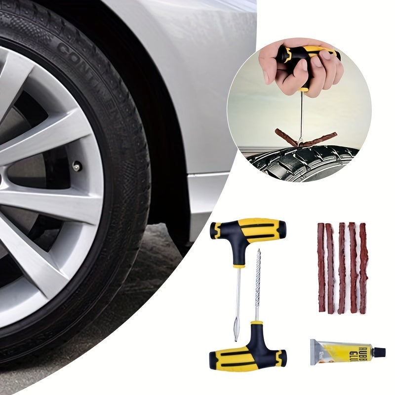 12 Pcs Auto Repair Tire Repair Tool Set Vacuum Tire Repair Tool