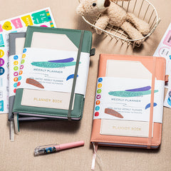 A5 Undated Plan Notebook for Time Management and Goal Achievement
