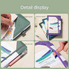 A5 Undated Plan Notebook for Time Management and Goal Achievement