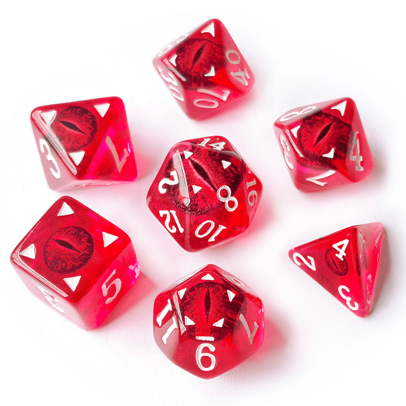 Dragon Eye Dice Set 7pcs Polyhedral Board Game Accessories