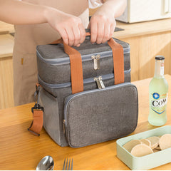 Insulated Lunch Box for Adults Leakproof Cooler Bag Keeps Food Fresh