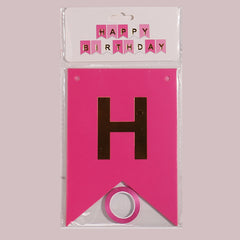 1PC 13 Letters Happy Birthday Banner Detachable Reusable Outdoor Party Decor