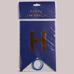 1PC 13 Letters Happy Birthday Banner Detachable Reusable Outdoor Party Decor