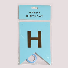 1PC 13 Letters Happy Birthday Banner Detachable Reusable Outdoor Party Decor