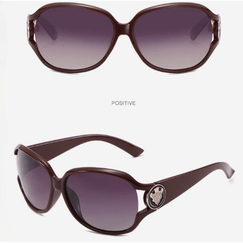 Vintage Square Frame Polarized Sunglasses UV Protection