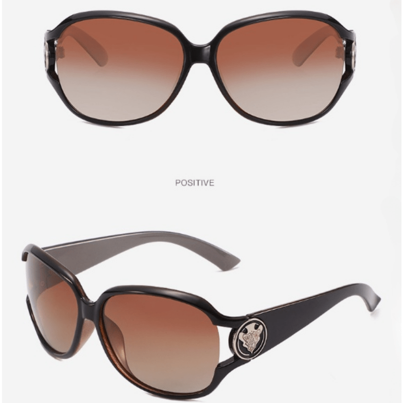 Vintage Square Frame Polarized Sunglasses UV Protection
