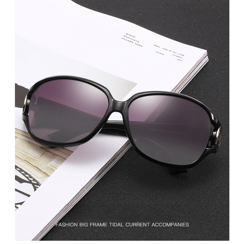 Vintage Square Frame Polarized Sunglasses UV Protection
