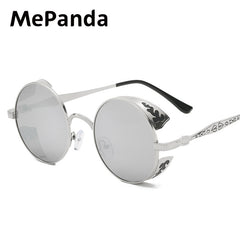 MePanda Round Dot Paint Steampunk Sunglasses UV Protection
