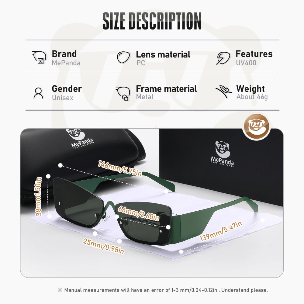 MePanda Metal UV Protection Sunglasses Unisex
