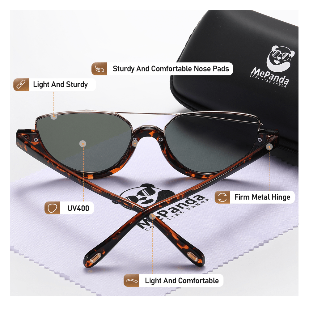 MePanda Half Frame Sunglasses for Outdoor Travel Party
