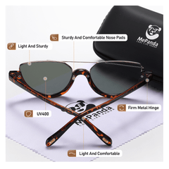 MePanda Half Frame Sunglasses for Outdoor Travel Party