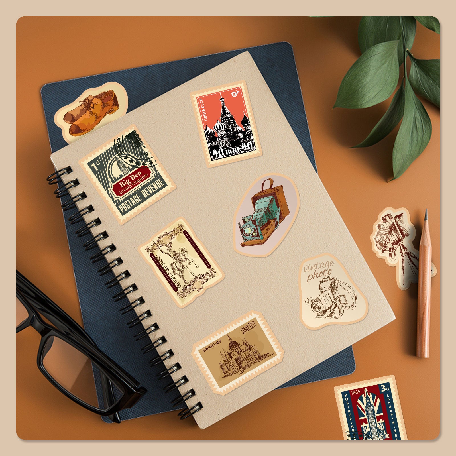 50pcs American Cities Graffiti Stickers Water Bottle Laptop Skateboard Scrapbook