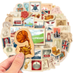 50pcs American Cities Graffiti Stickers Water Bottle Laptop Skateboard Scrapbook