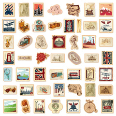 50pcs American Cities Graffiti Stickers Water Bottle Laptop Skateboard Scrapbook