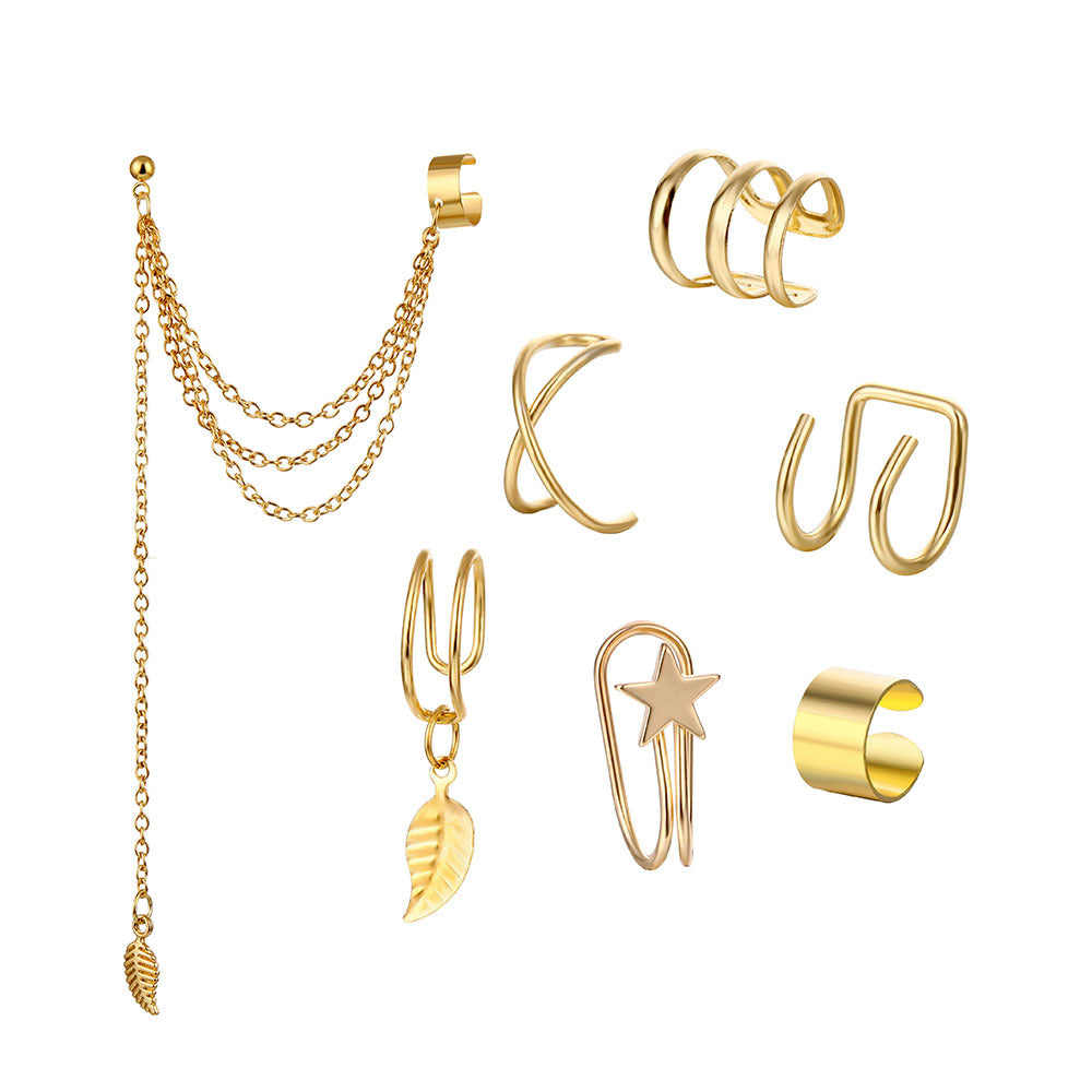 Geometric Cuff Earrings for Banquet