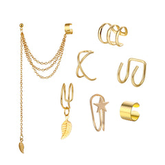 Geometric Cuff Earrings for Banquet