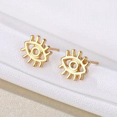 Ocean Style Earrings Set - Circle Shell Starfish Stud Dangle Earrings