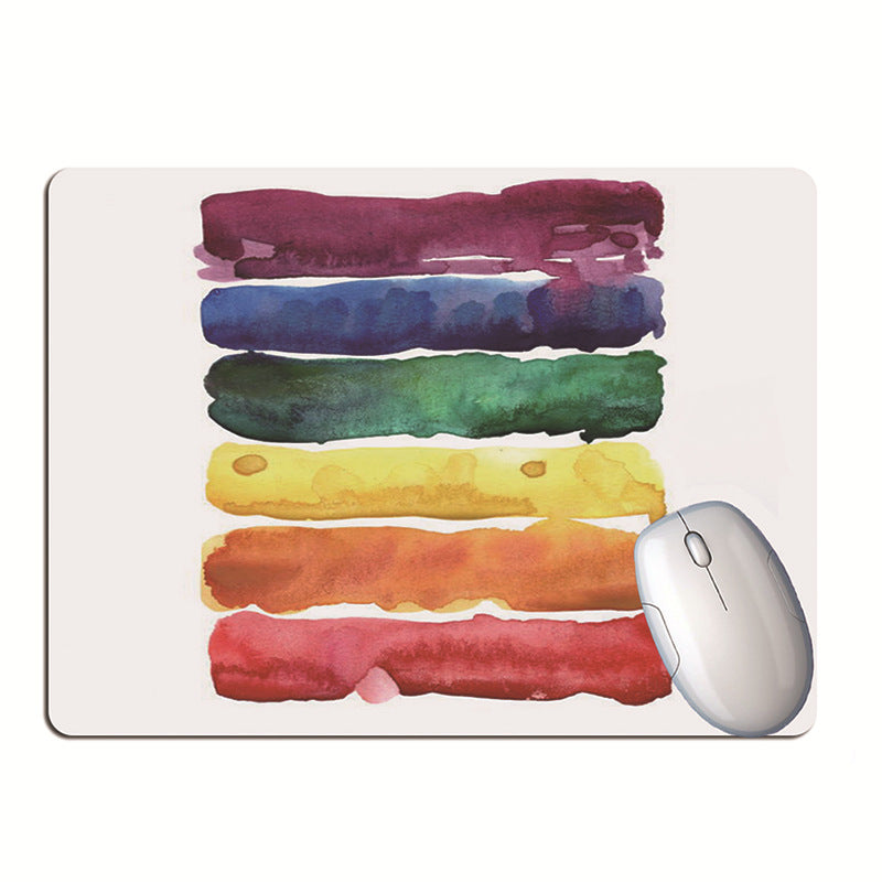 Rainbow Gouache Watercolor Mouse Pad