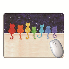 Rainbow Gouache Watercolor Mouse Pad