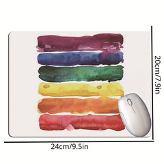 Rainbow Gouache Watercolor Mouse Pad