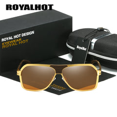 RoyalHot Metal Alloy Polarized Sunglasses UV400