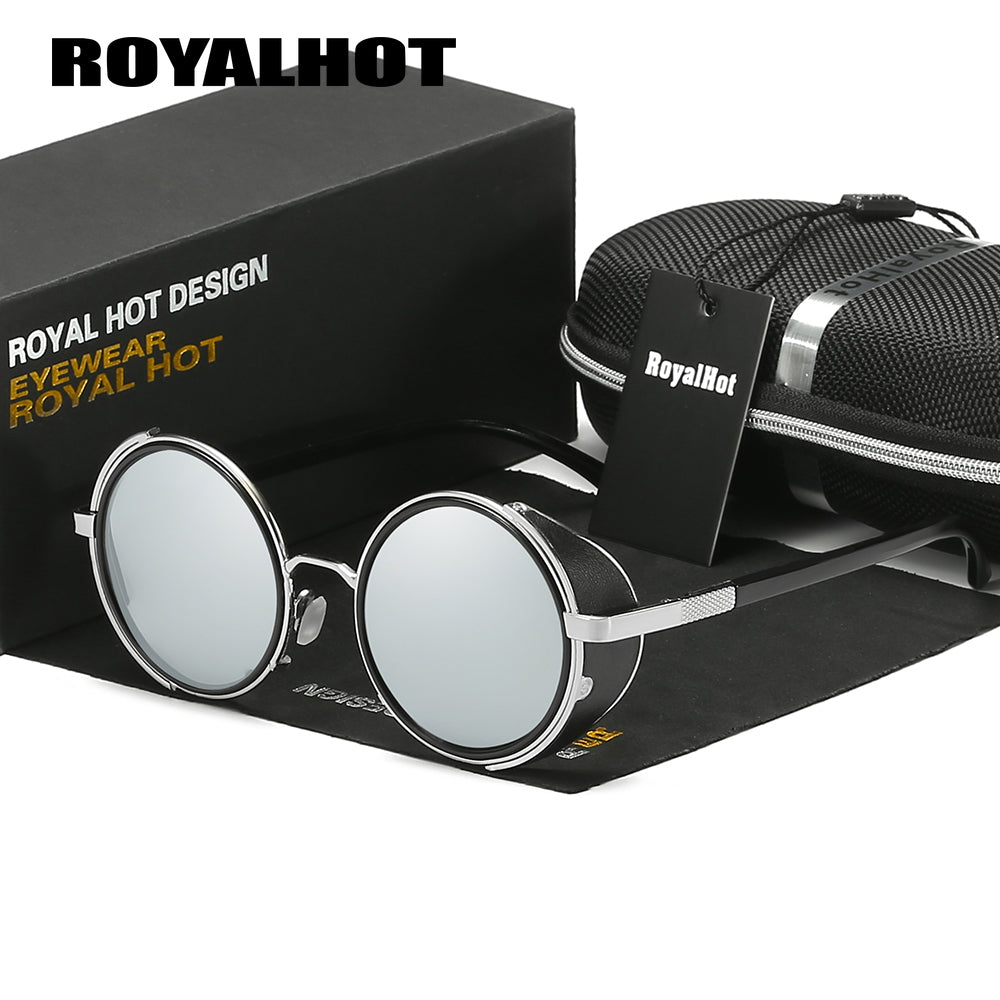 RoyalHot Men's Polarized Sunglasses Round Frame UV400