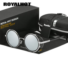 RoyalHot Men's Polarized Sunglasses Round Frame UV400