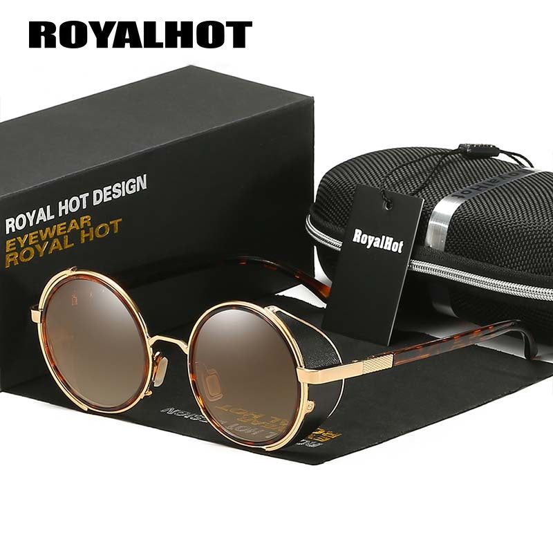 RoyalHot Men's Polarized Sunglasses Round Frame UV400
