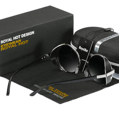 RoyalHot Men's Polarized Sunglasses Round Frame UV400